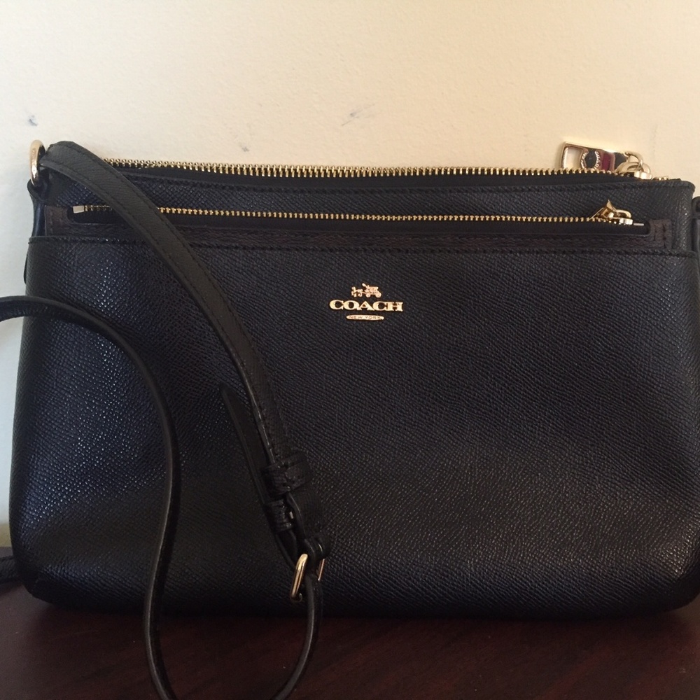 COACH cross-body leather bag